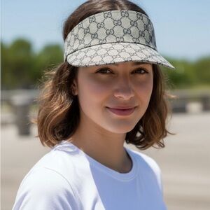 Gucci Monogram Gray Visor